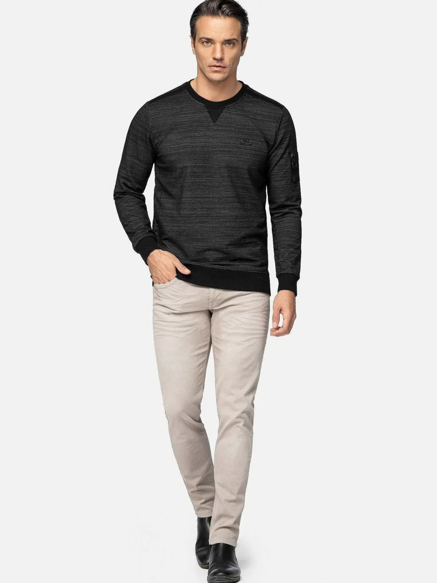 Wam Denim Sweaters|Sweater 76342 Grande Black