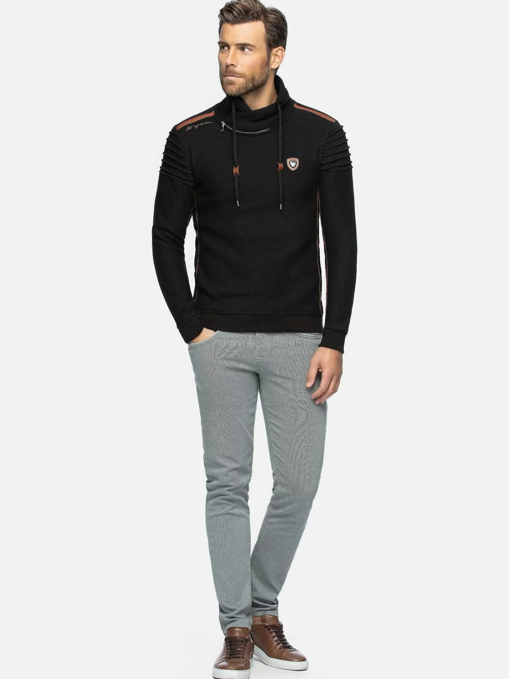 Wam Denim Sweaters|Sweater 76320 Gravia Black