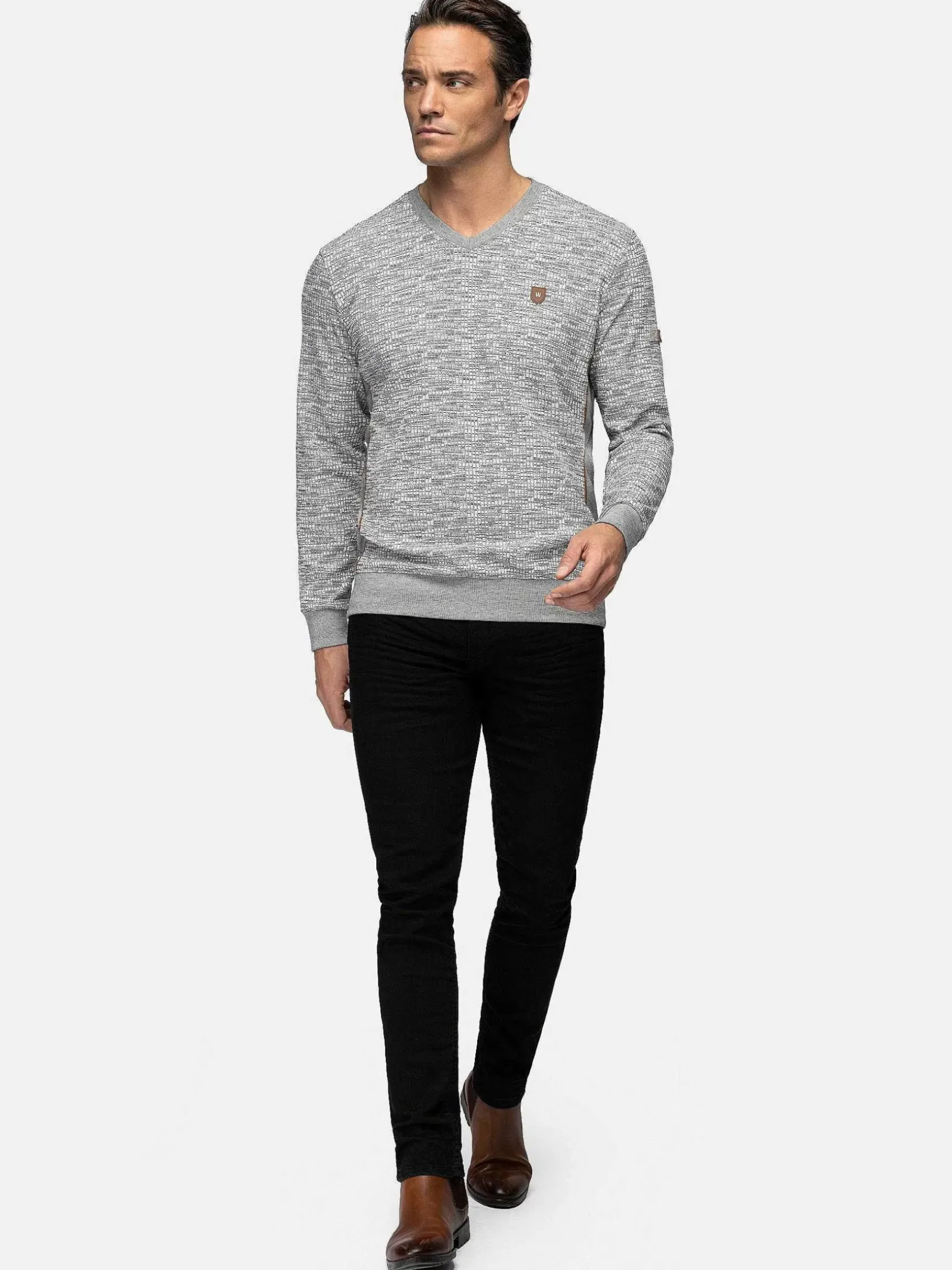 Wam Denim Sweaters|Sweater 76364 Hetfield Grey