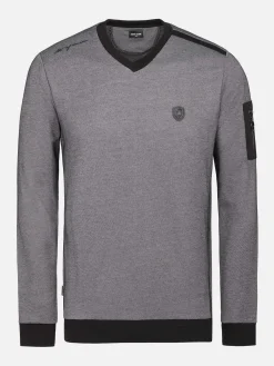 Wam Denim Sweaters|Sweater 76294 Pajara Stone Anthracite