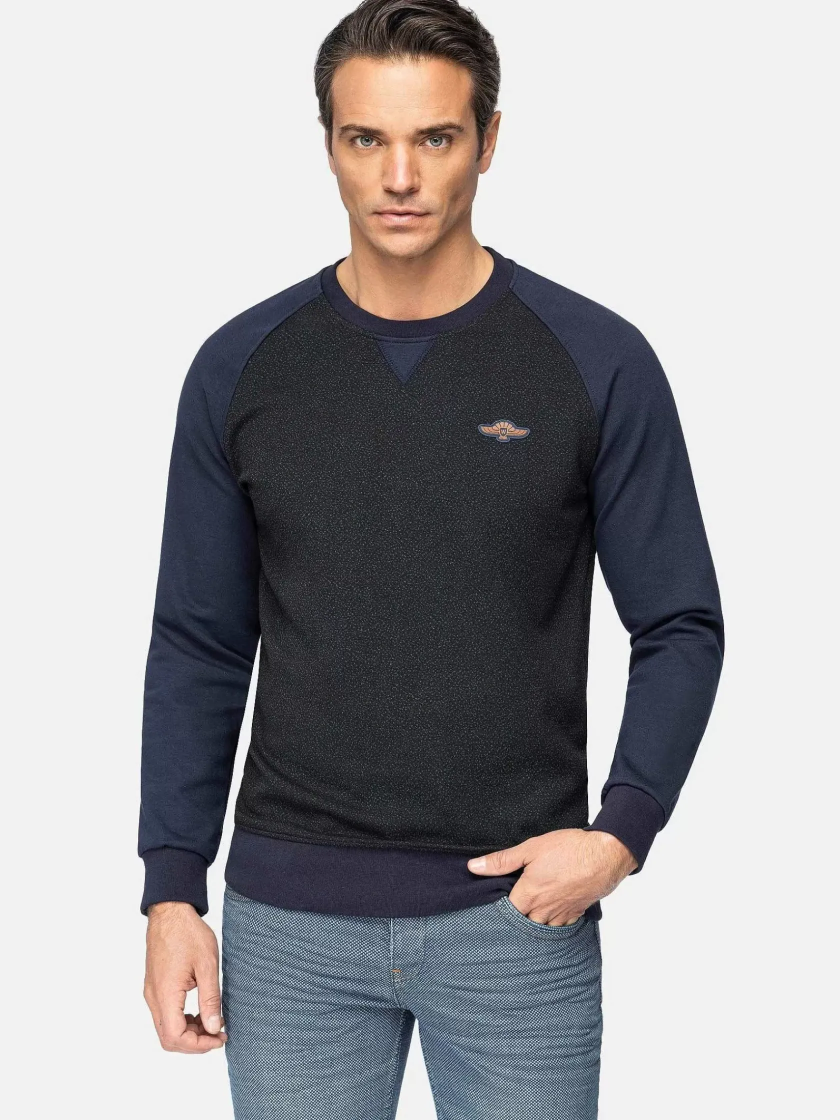 Wam Denim Sweaters|Sweater 76350 Pelada Navy