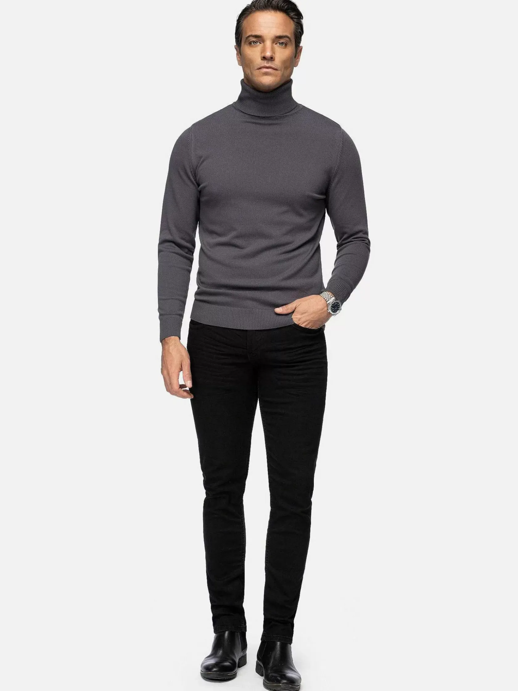 Wam Denim Sweaters|Sweater 76344 Reinel Anthracite
