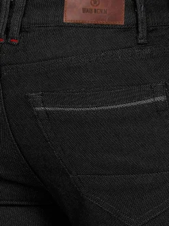 Wam Denim Jeans|Swindon Stretch Slim Fit Black Jeans