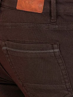Wam Denim Jeans|Swindon Stretch Slim Fit Brown Jeans