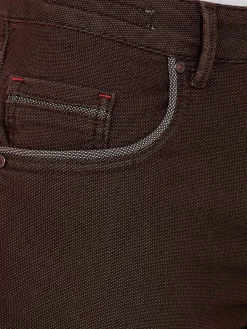 Wam Denim Jeans|Swindon Stretch Slim Fit Brown Jeans