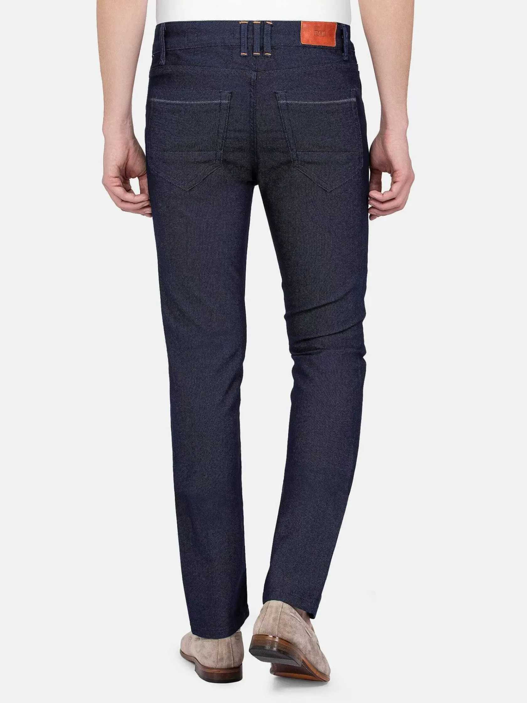 Wam Denim Jeans|Swindon Stretch Slim Fit Dark Navy Jeans