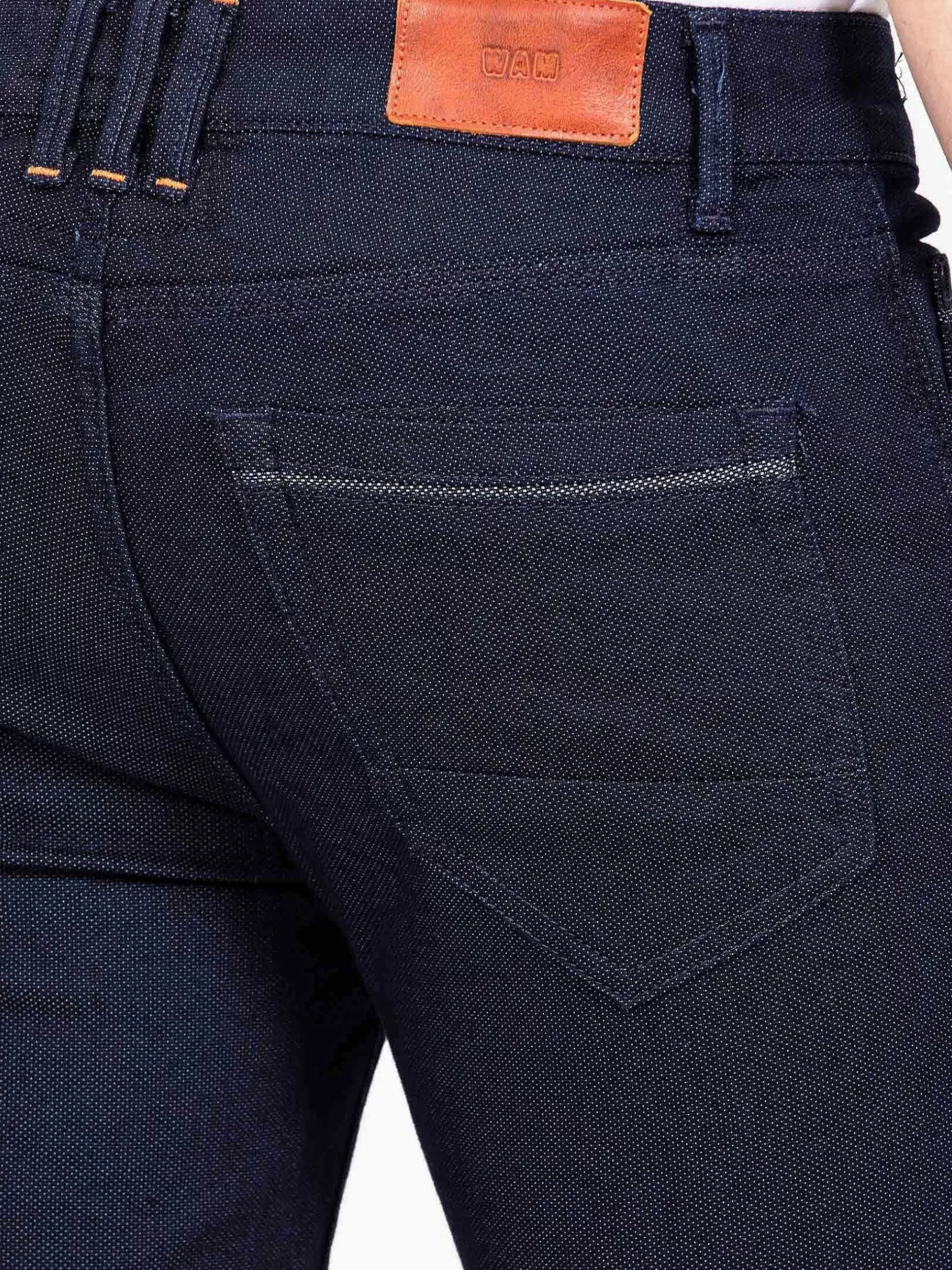 Wam Denim Jeans|Swindon Stretch Slim Fit Dark Navy Jeans