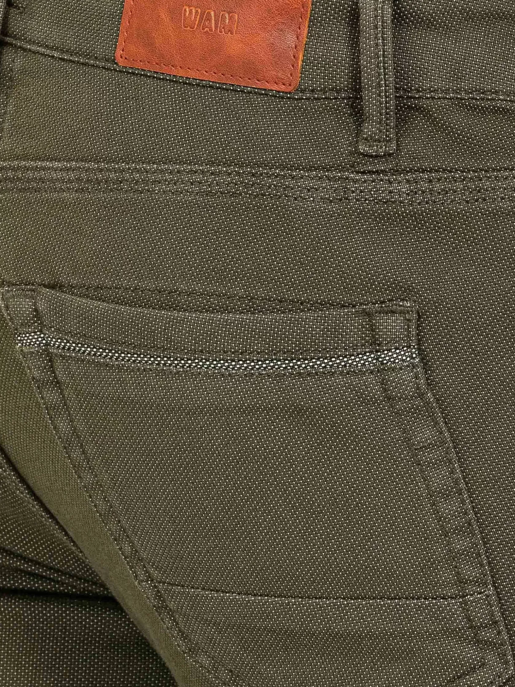 Wam Denim Jeans|Swindon Stretch Slim Fit Khaki Jeans