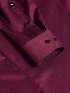 Wam Denim Overhemd Lange Mouwen|Tempesta Plain Cotton Purple Overhemd Lange Mouw