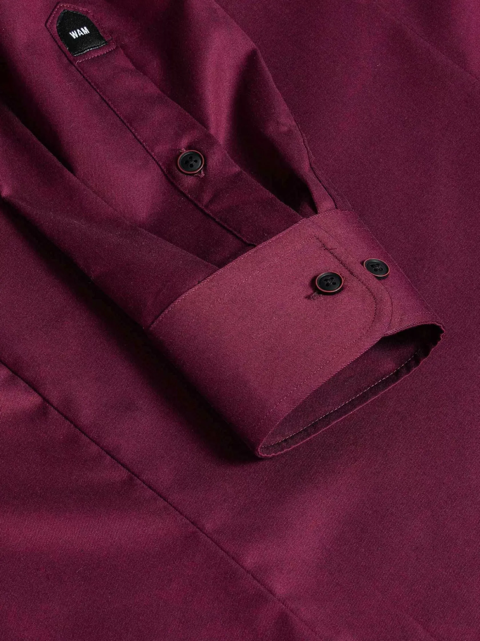 Wam Denim Overhemd Lange Mouwen|Tempesta Plain Cotton Purple Overhemd Lange Mouw
