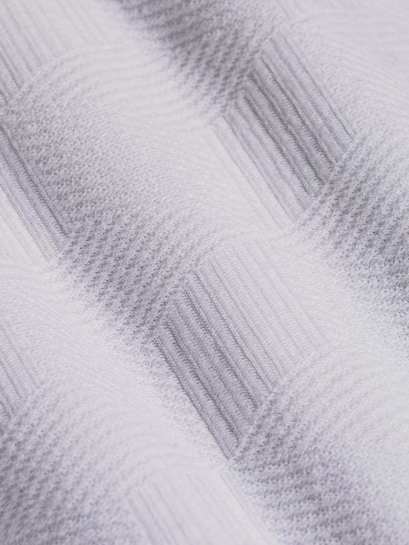 Wam Denim T-Shirts|Textured Design Wahar V-Neck White T-Shirt
