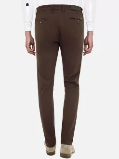 Wam Denim Chino'S|Thor Mini Pattern Check Brown Chino