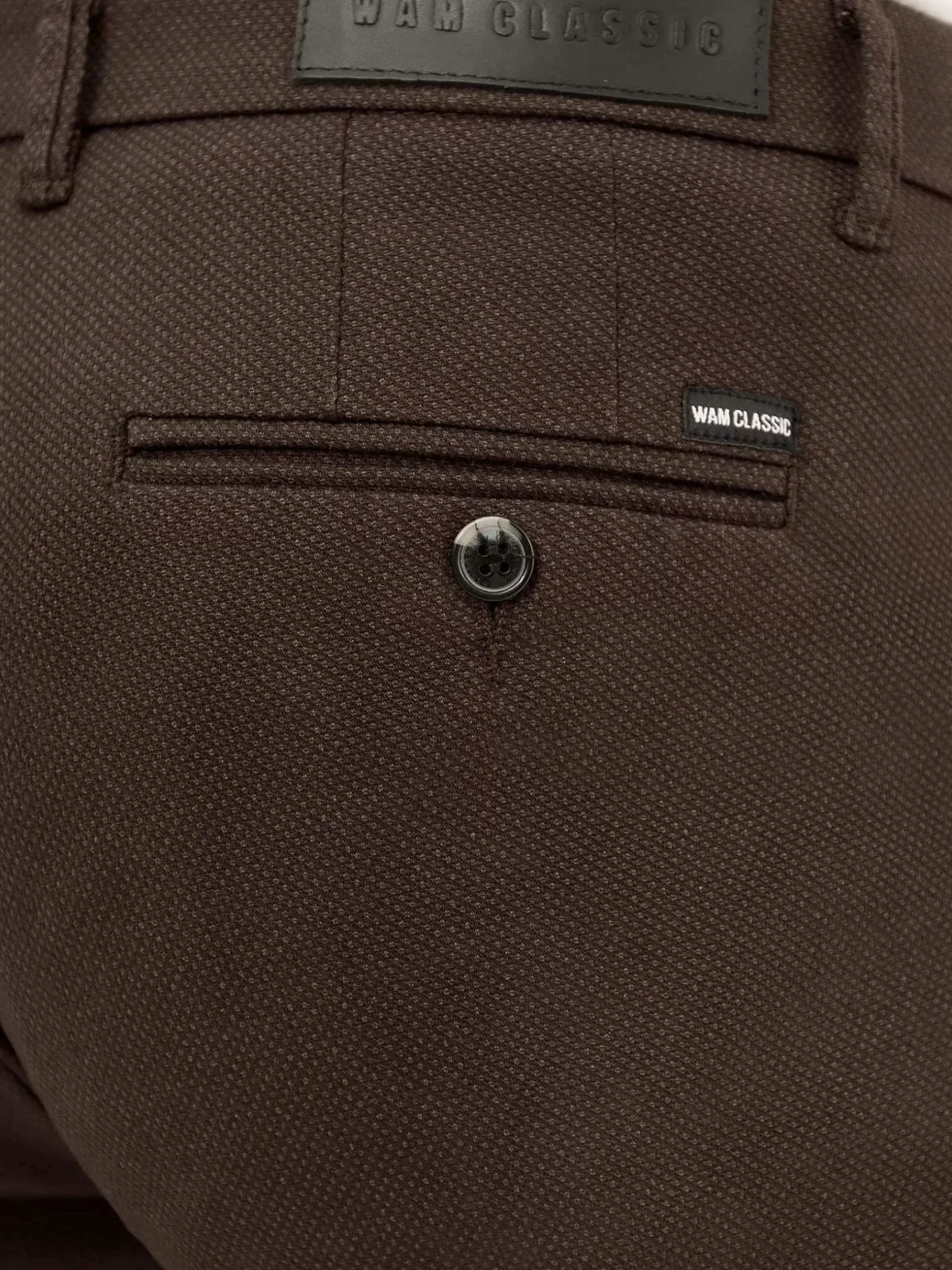 Wam Denim Chino'S|Thor Mini Pattern Check Brown Chino