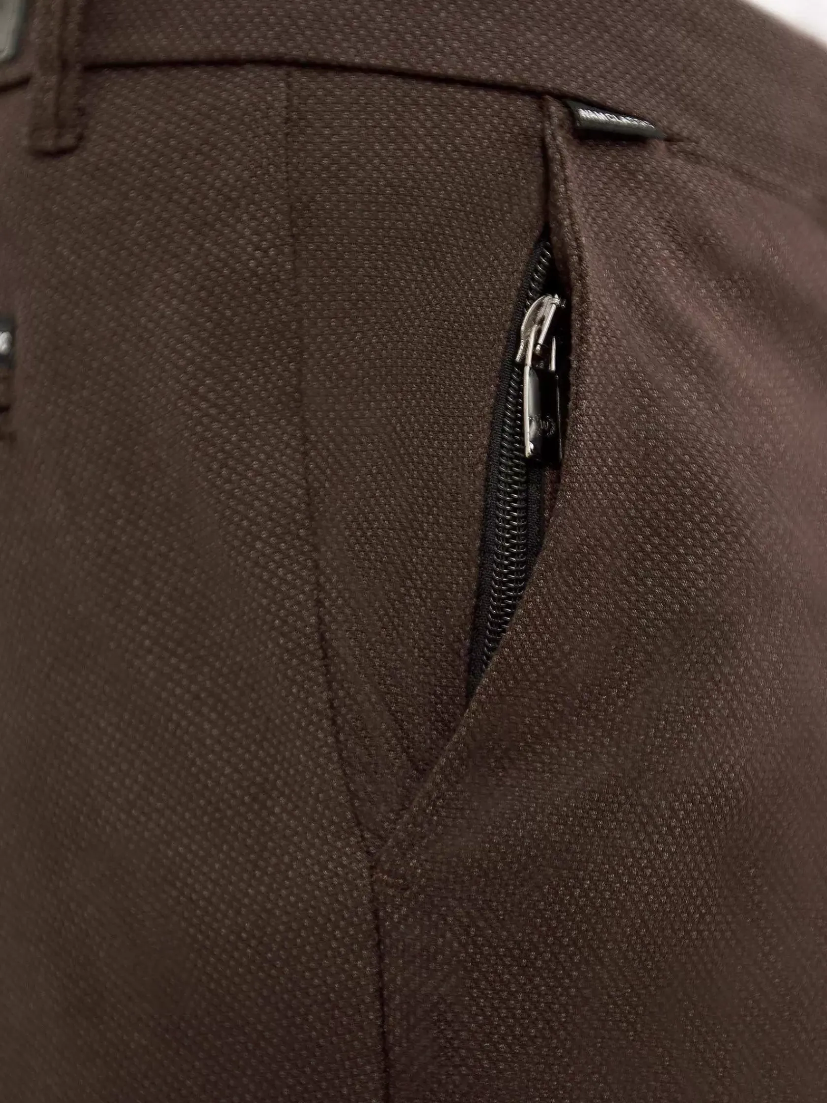 Wam Denim Chino'S|Thor Mini Pattern Check Brown Chino