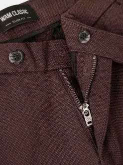 Wam Denim Chino'S|Thor Mini Pattern Check Brown Chino
