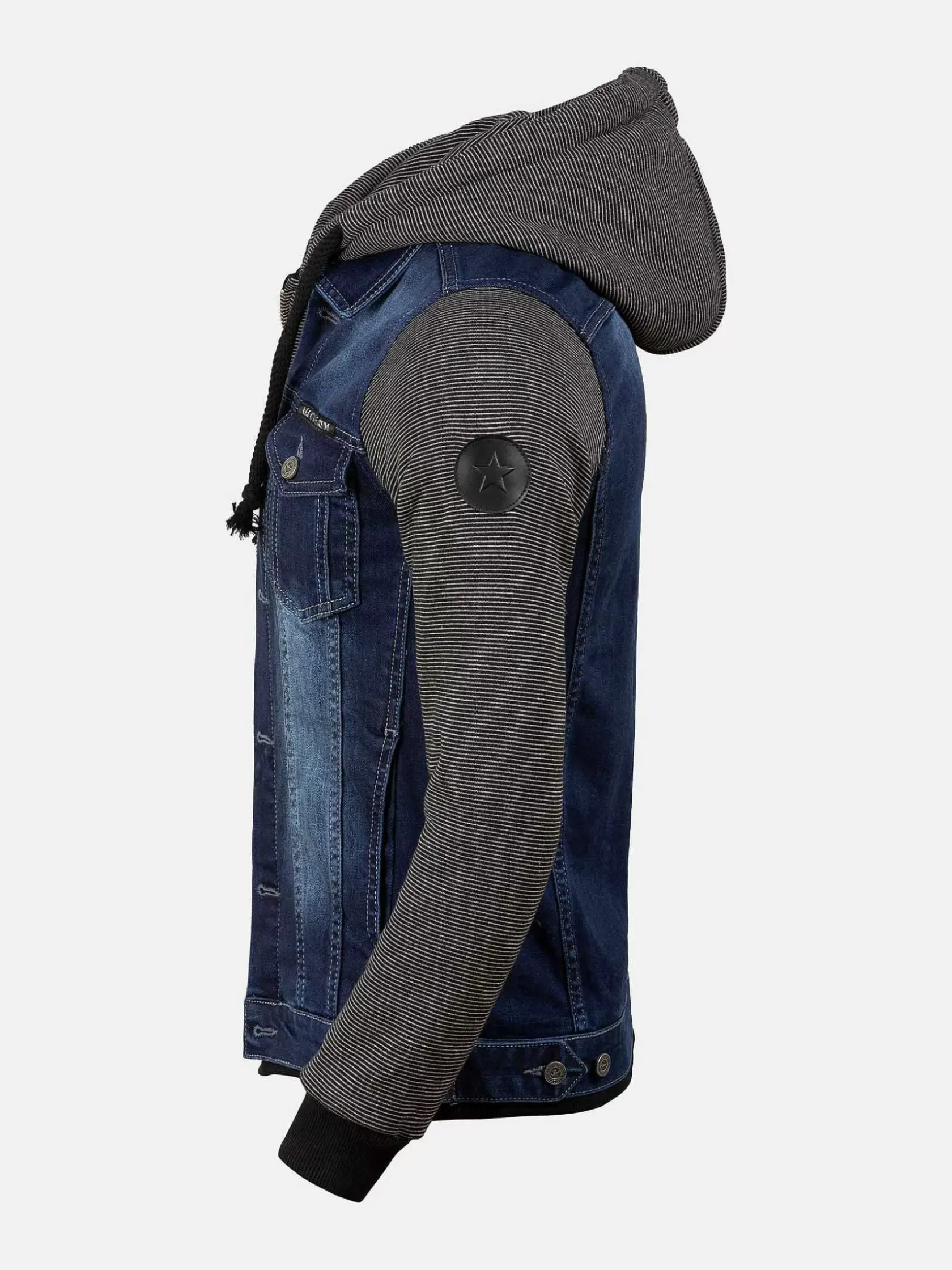 Wam Denim Vesten|Thun Slim Fit Hoodie Navy Black Vesten