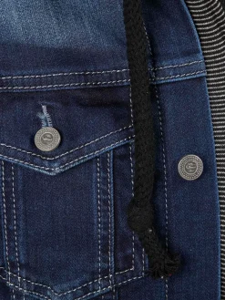 Wam Denim Vesten|Thun Slim Fit Hoodie Navy Black Vesten