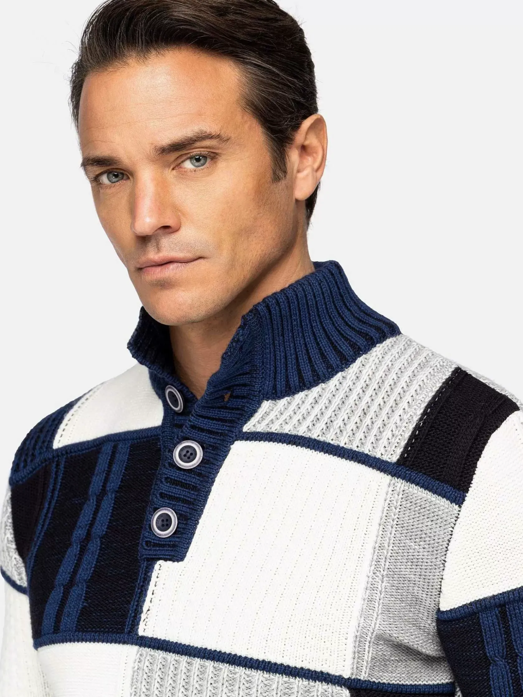 Wam Denim Truien|Truien 77542 Cambridge Navy White