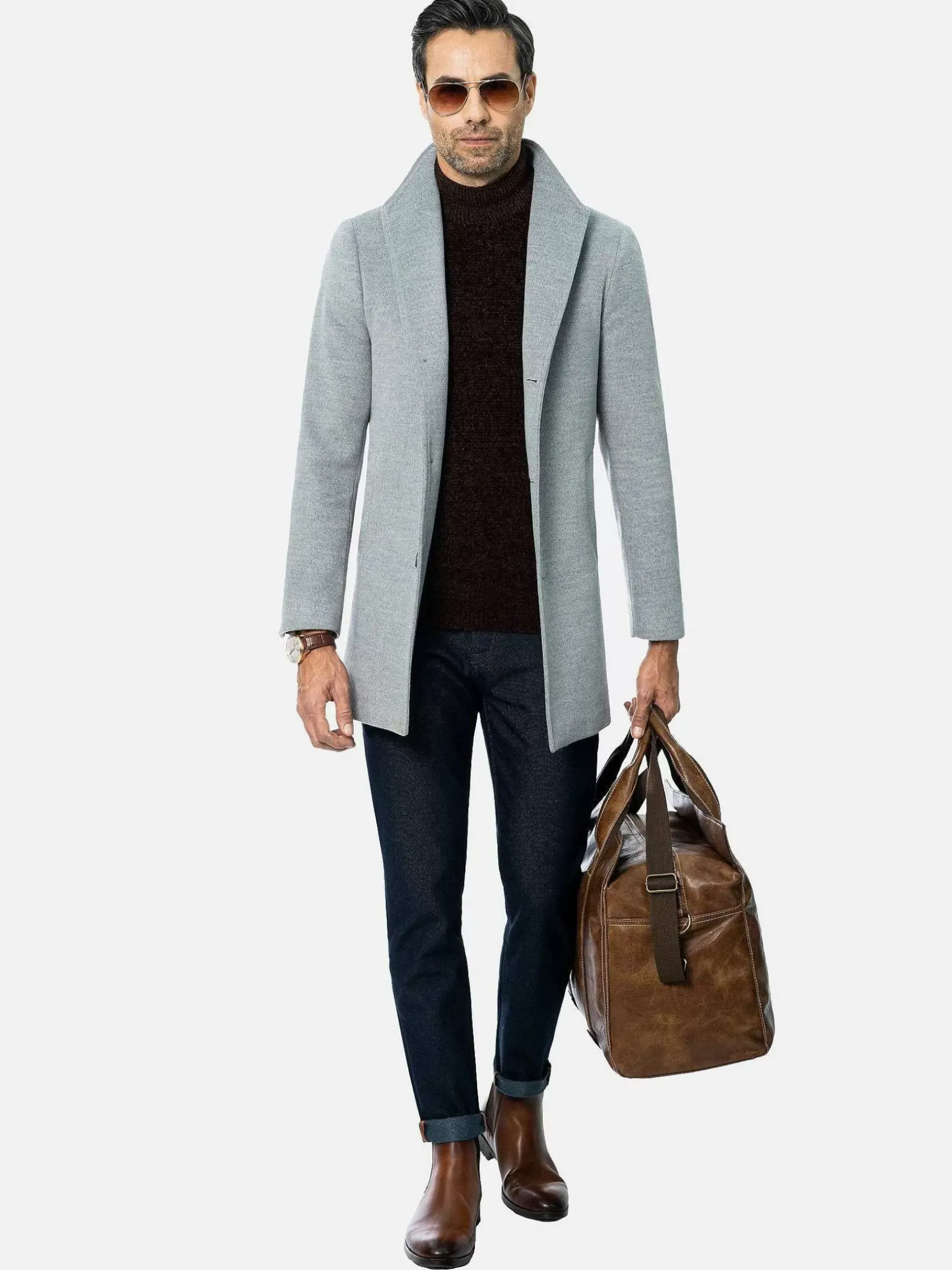 Wam Denim Sweaters|Truien 77539 Chandolin Brown