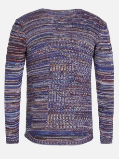 Wam Denim Truien|Truien Tuscon Royal Blue Brown