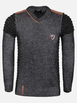 Wam Denim Truien|Trui 77515 Tulum Black White