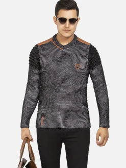 Wam Denim Truien|Trui 77515 Tulum Black White