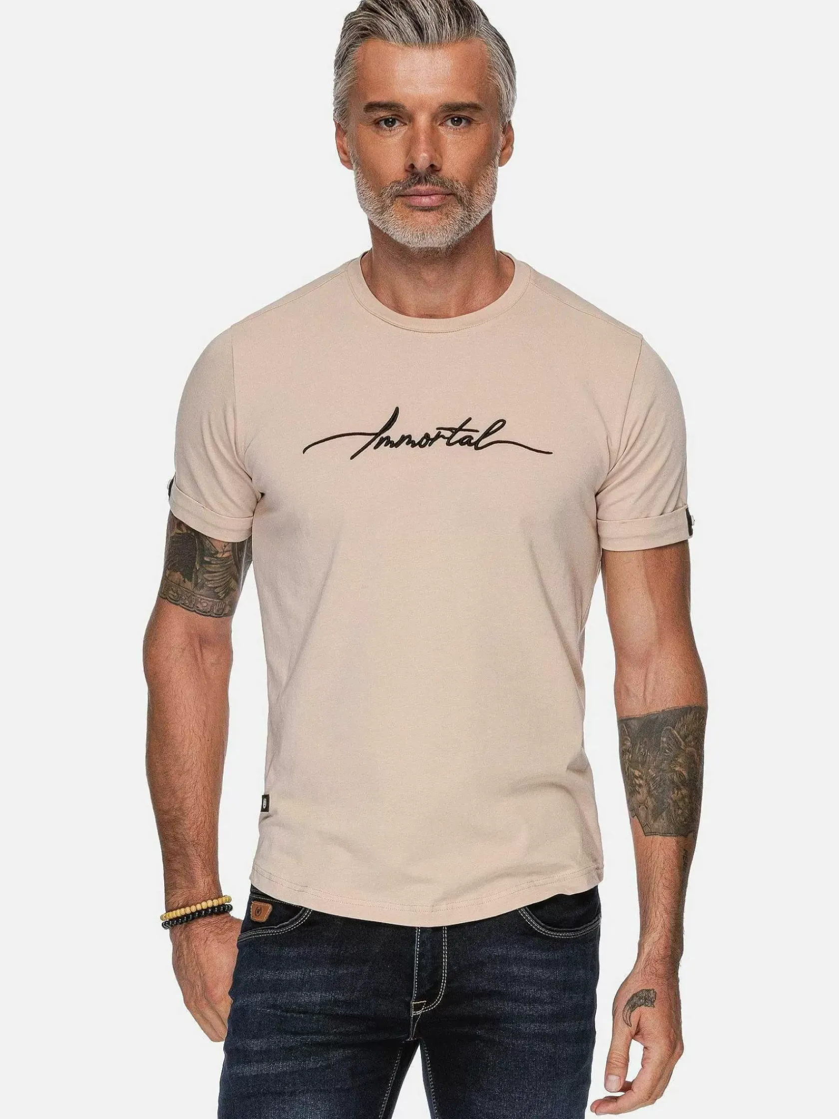 Wam Denim T-Shirts|T-Shirt 79529 Clemont Beige