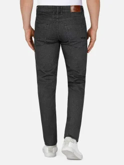 Wam Denim Jeans|Twilight Mini Check Slim Fit Anthracite Jeans