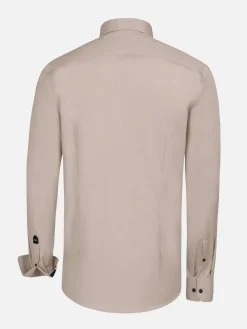 Wam Denim Overhemd Lange Mouwen|Vercelli Solid Light Pink Overhemd Longe Mouw