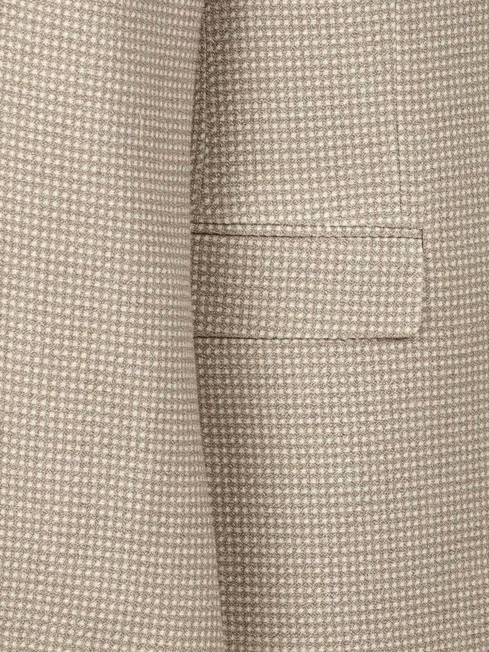 Wam Denim Colberts|Vivia Single Breasted Check Dark Beige Colbert