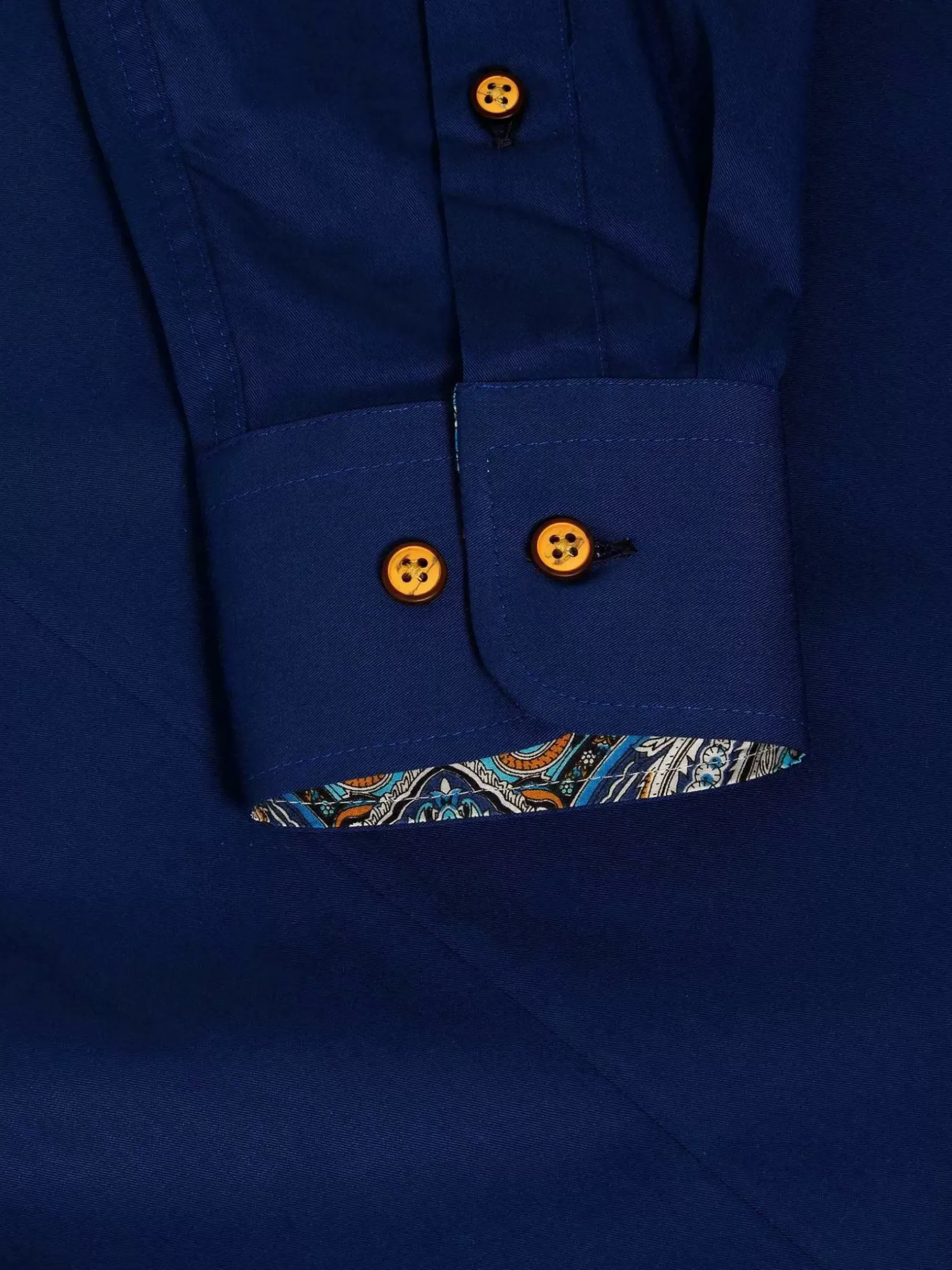 Wam Denim Overhemd Lange Mouwen|Waylon Regular Fit Navy Overhemd