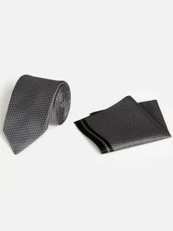Wam Denim Stropdassen|William Powell Grey Stropdas