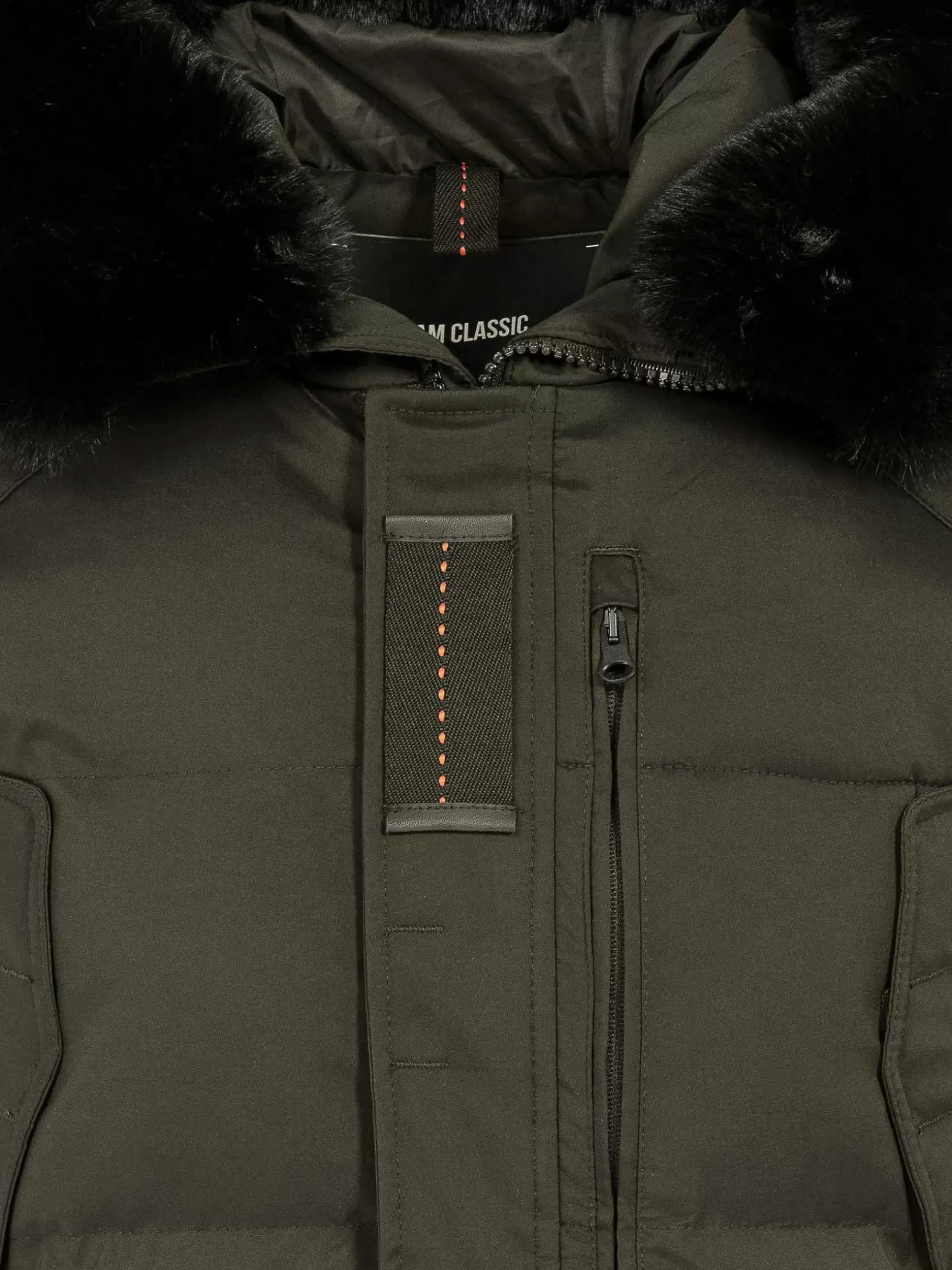 Wam Denim Winterjassen|Winterjassen 71273 Jilliam Khaki
