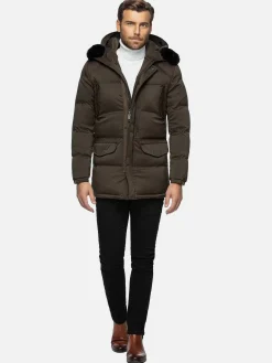Wam Denim Winterjassen|Winterjassen 71273 Jilliam Khaki